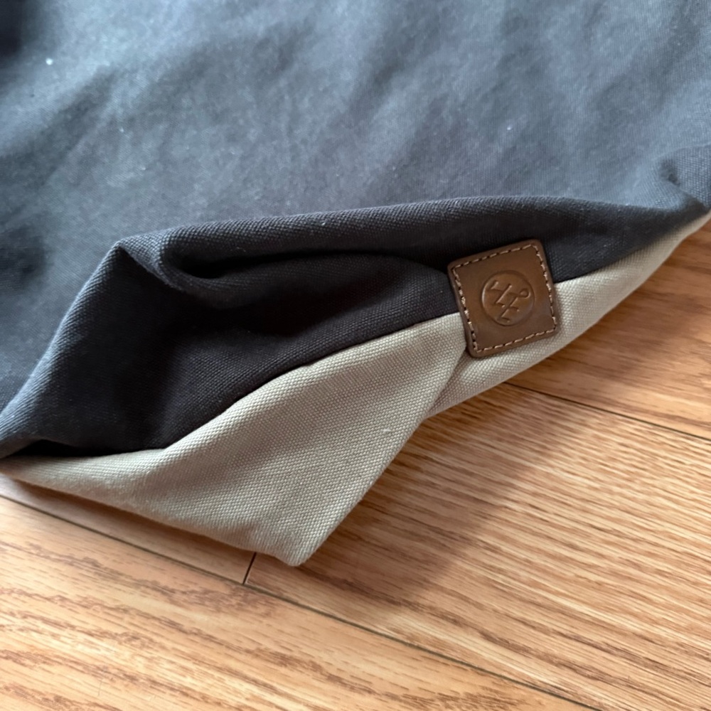 Alternative Apparel Cotton Shopper Tote Bag Canvas Duck Leather Tabs - Picture 8 of 13